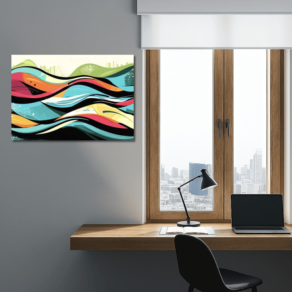 Energy of Color: Abstract Waves