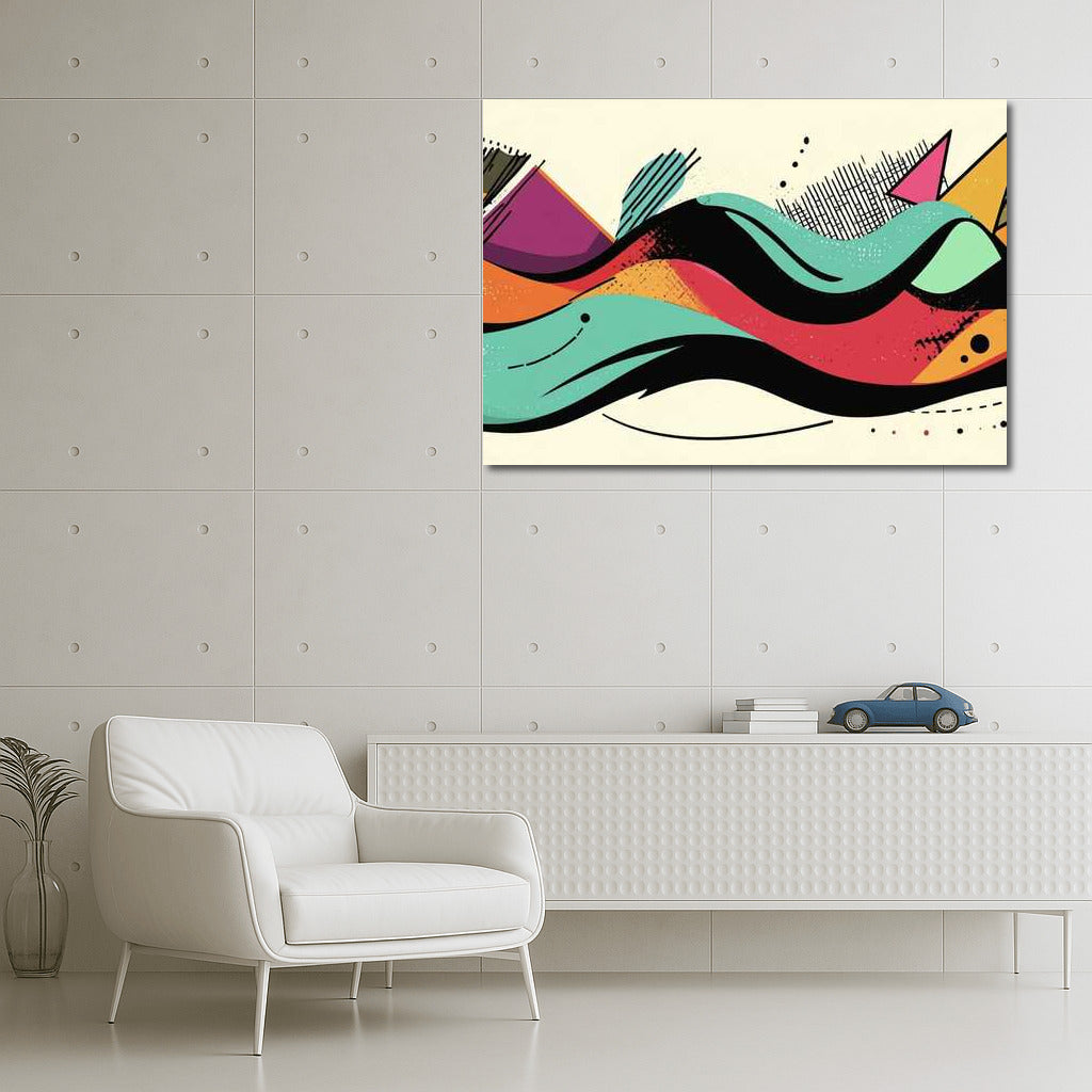 Abstract Excitement: Harmony of Lines and Colors