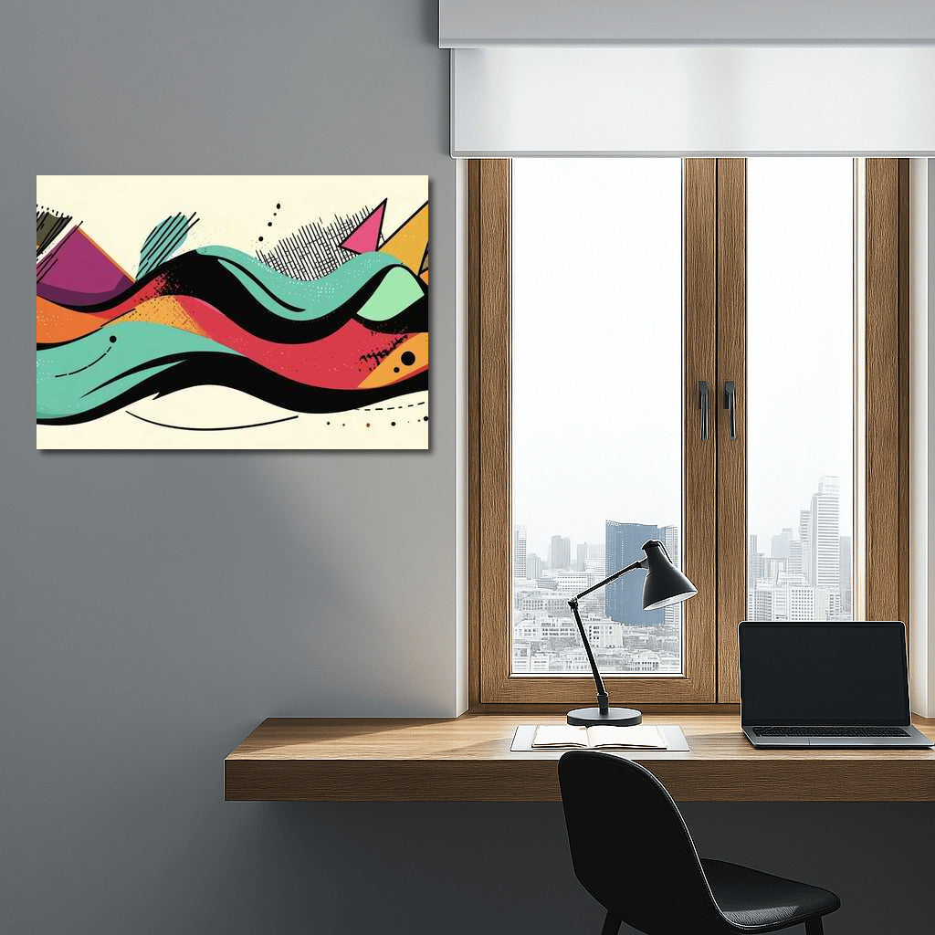 Abstract Excitement: Harmony of Lines and Colors