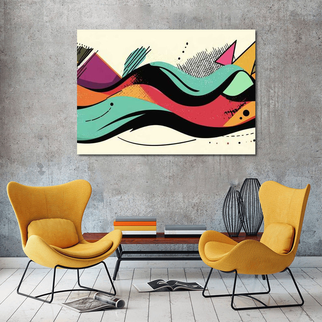 Abstract Excitement: Harmony of Lines and Colors