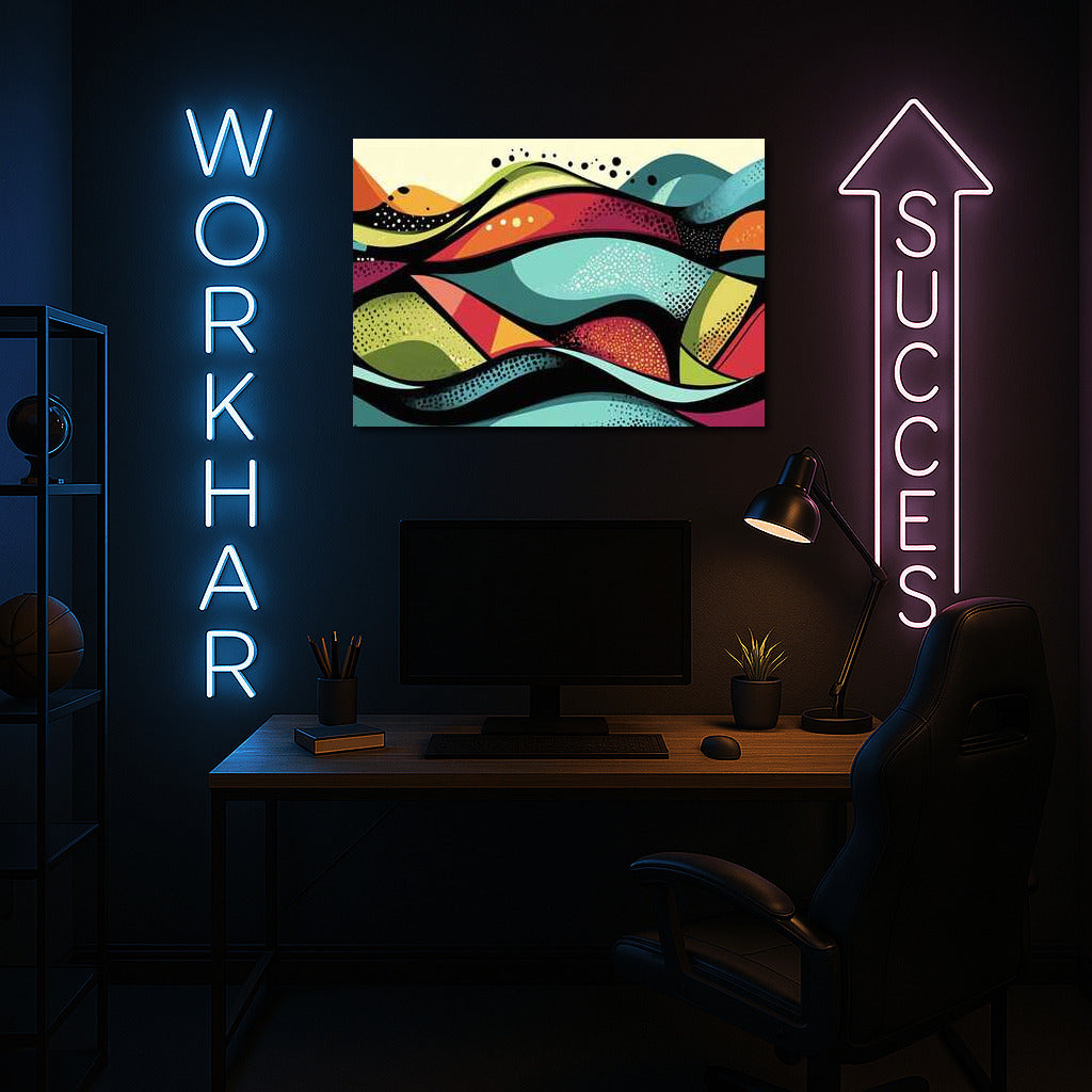 Abstract Waves: Colourful Animation of Space