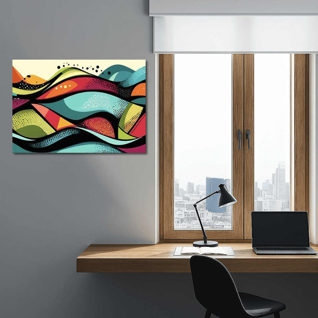 Abstract Waves: Colourful Animation of Space