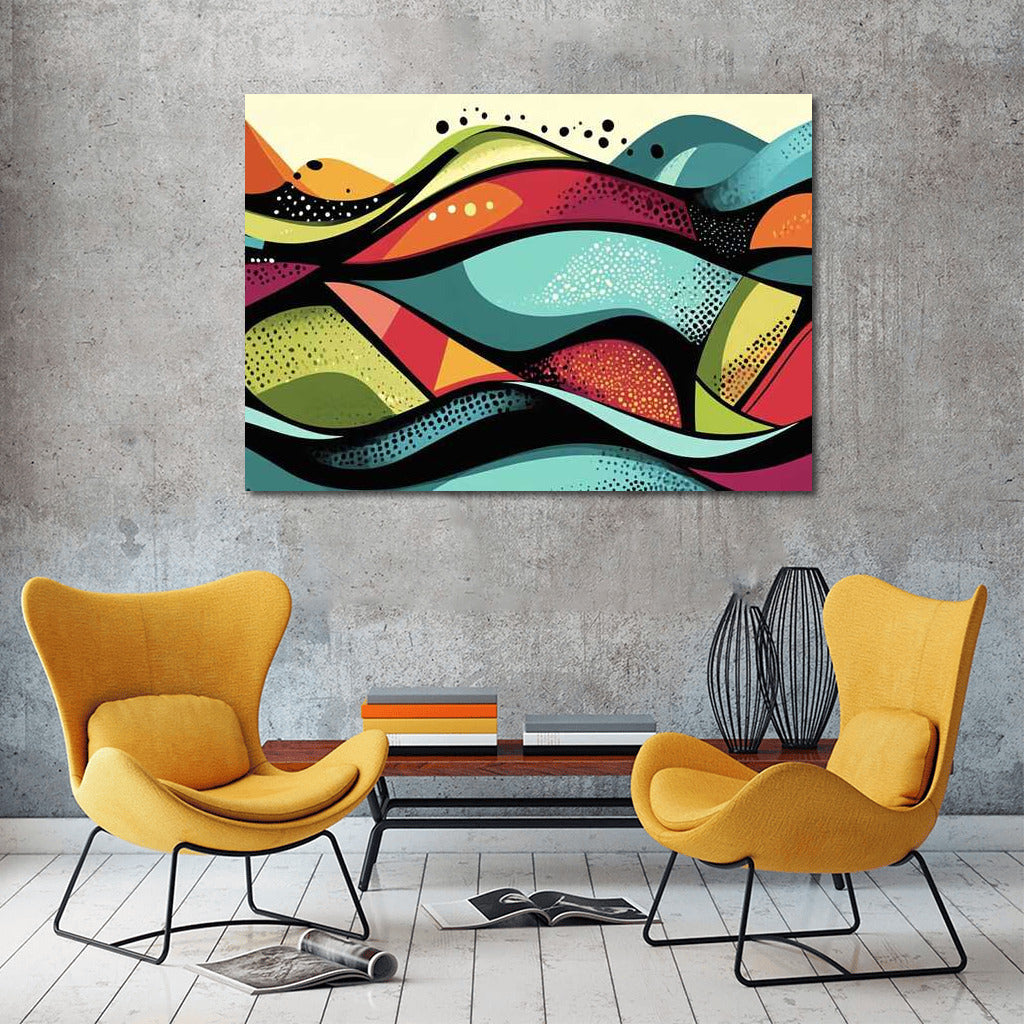Abstract Waves: Colourful Animation of Space