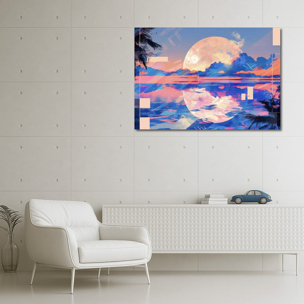 Vortex of Colors: Abstract Collage for Interior