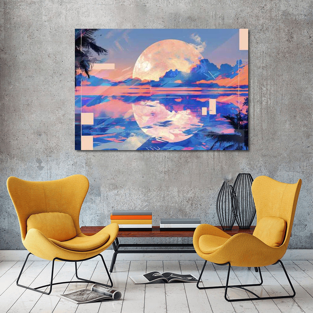 Vortex of Colors: Abstract Collage for Interior