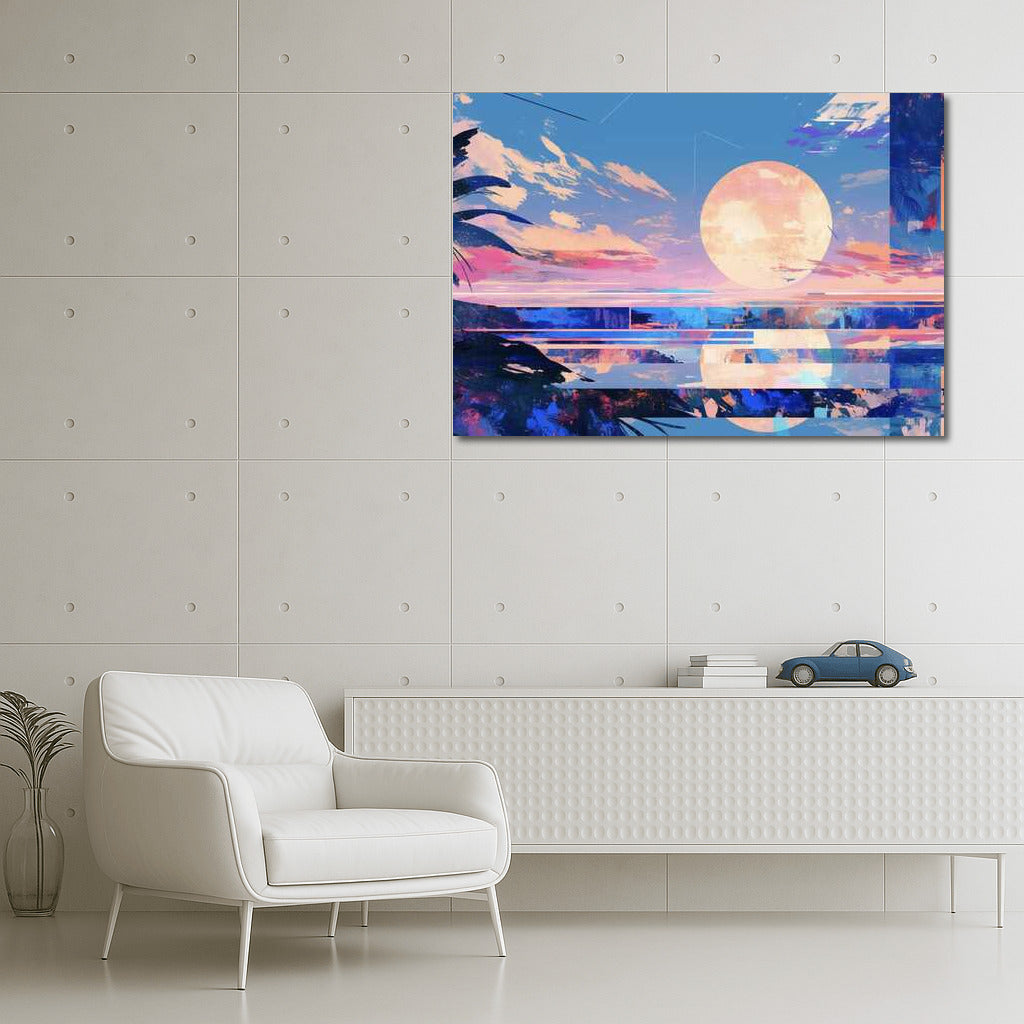 Twilight Collage: Lake and Sunset Serenity