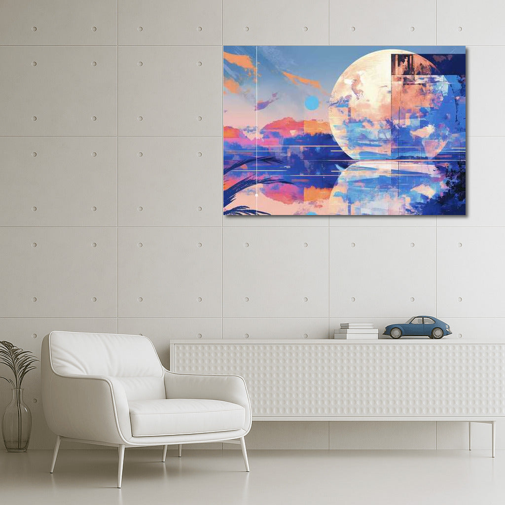 Harmony of Colors: Abstract Collage for Interior