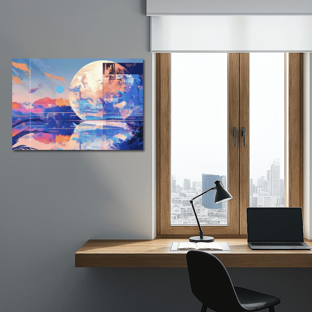 Harmony of Colors: Abstract Collage for Interior