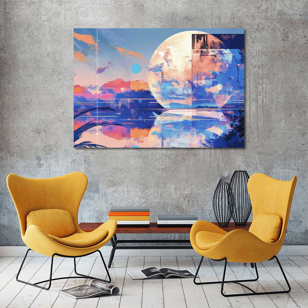 Harmony of Colors: Abstract Collage for Interior