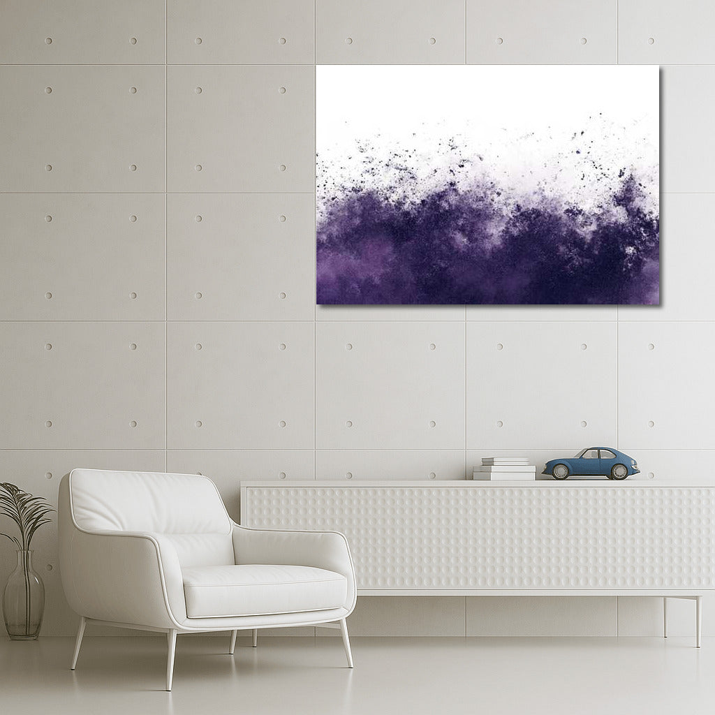 The Secret of Dark Purple Abstraction: Grainy Texture