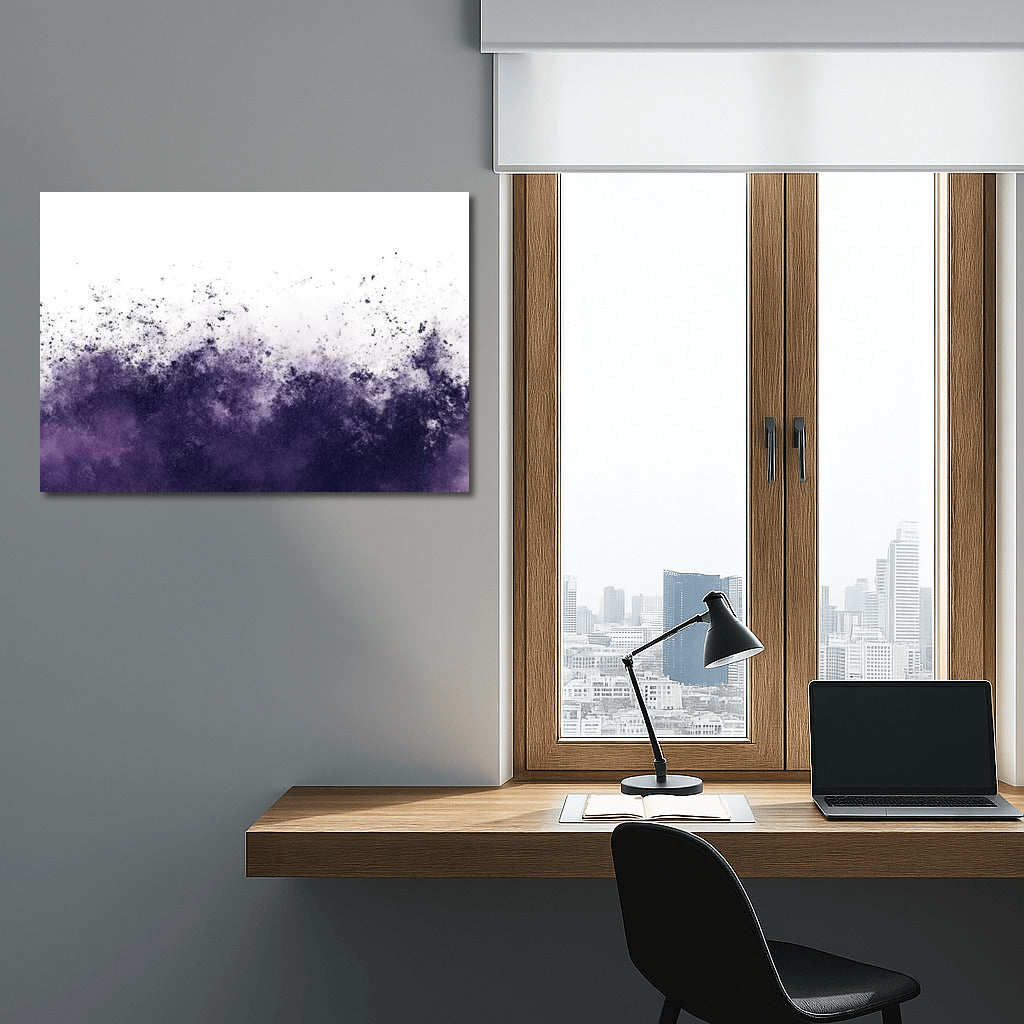 The Secret of Dark Purple Abstraction: Grainy Texture