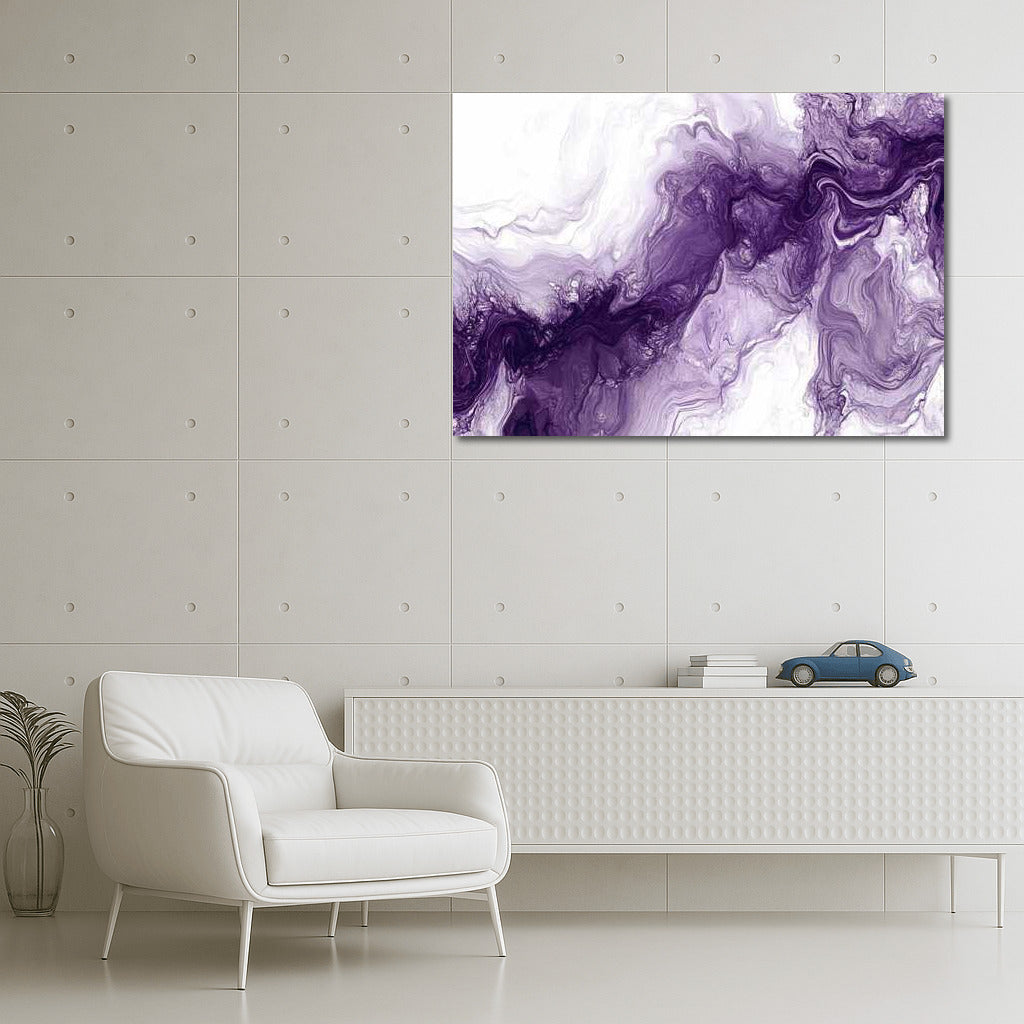 Misty Depth: Abstract Texture in Dark Purple