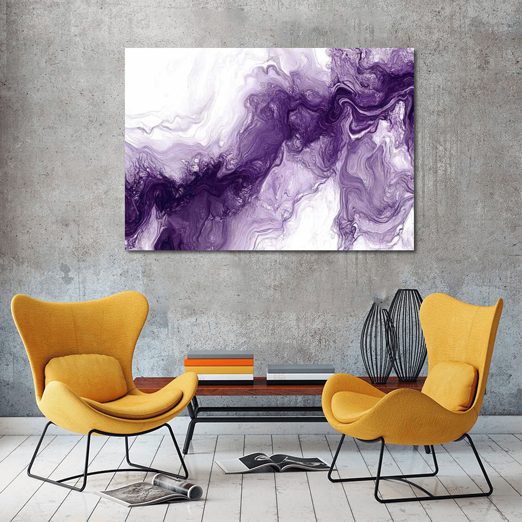 Misty Depth: Abstract Texture in Dark Purple