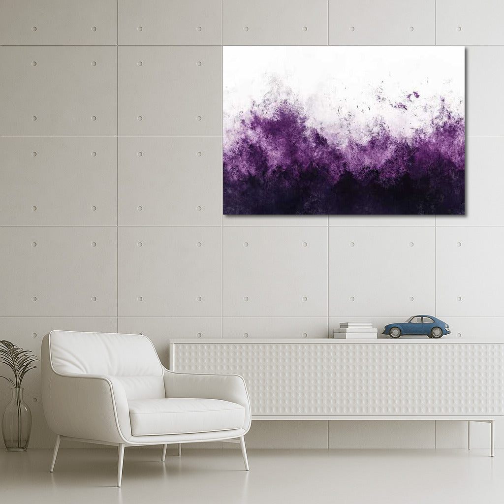 Depths of Purple Abstraction: Grainy Texture