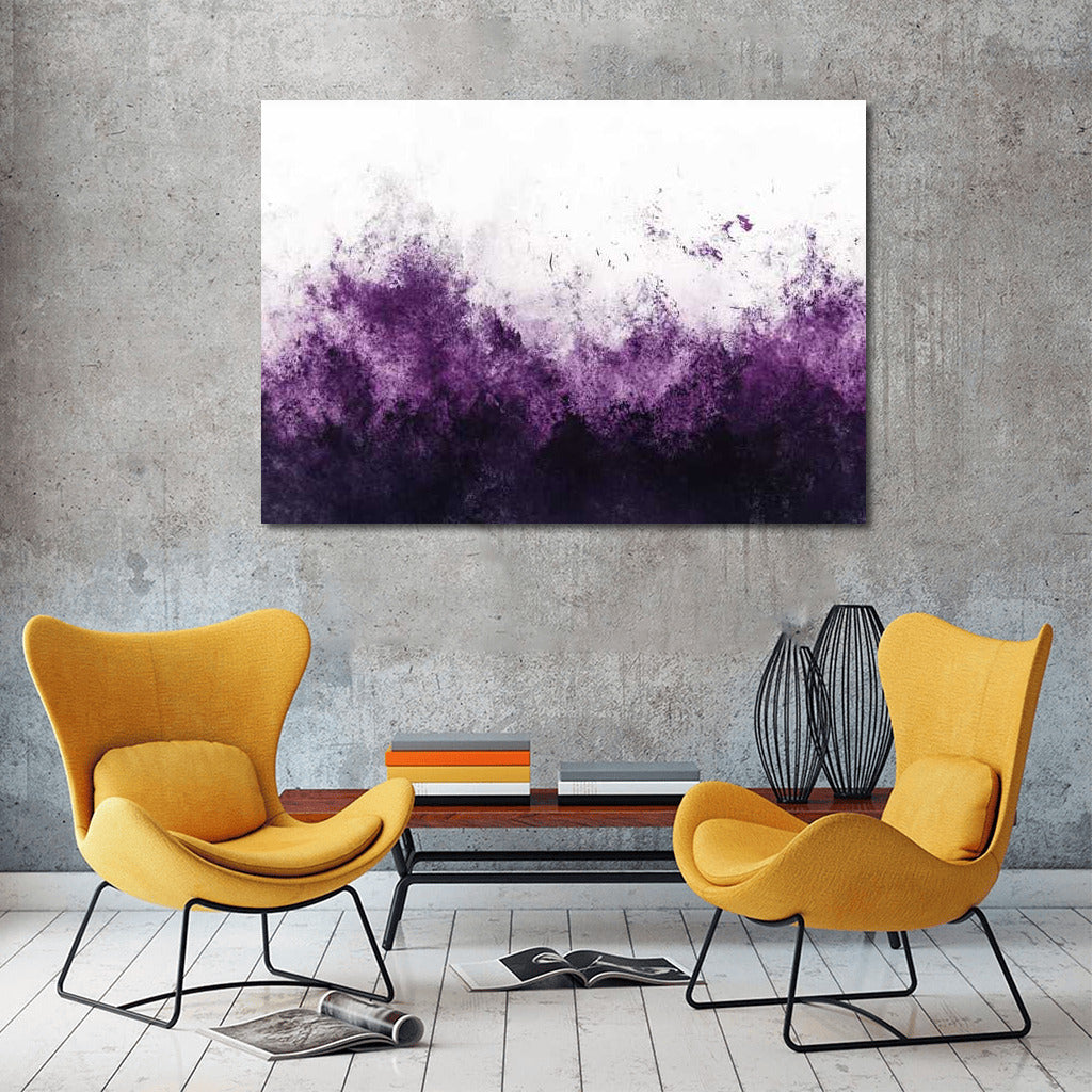 Depths of Purple Abstraction: Grainy Texture