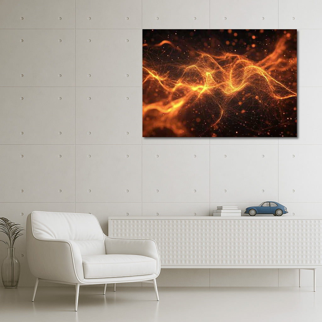 Particle Dynamics: A Living Abstract Canvas