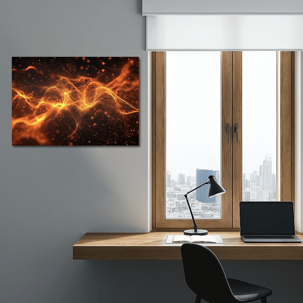 Particle Dynamics: A Living Abstract Canvas