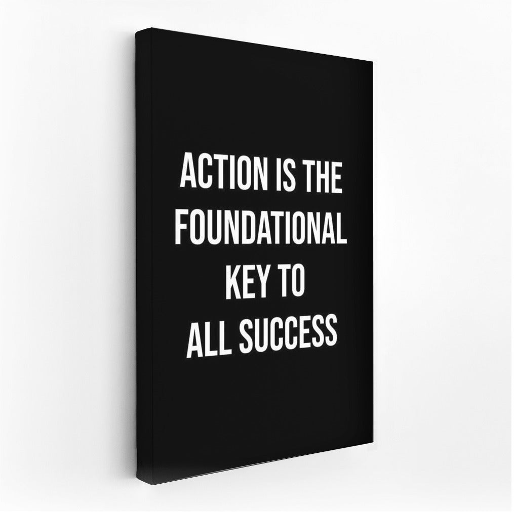 Key to Success: Motivational Poster for Action