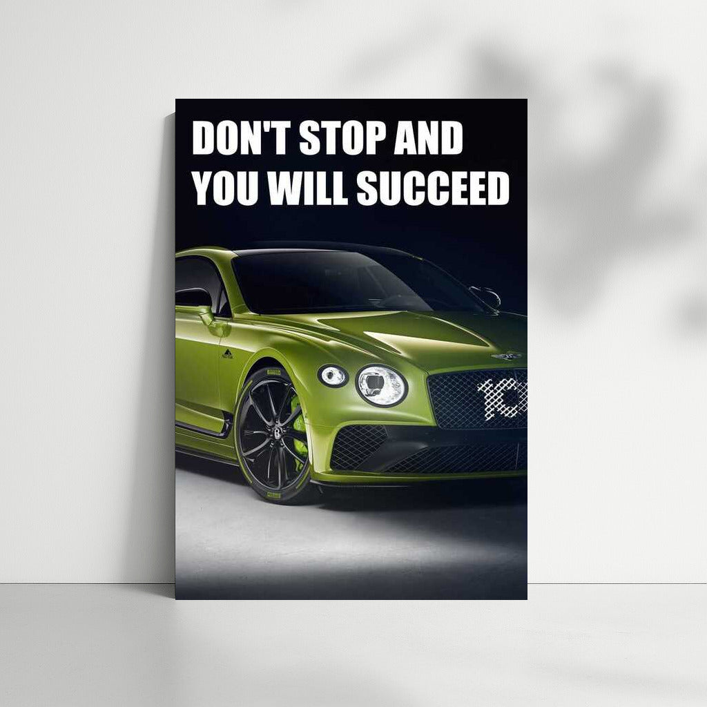 Don't Stop: The Path to Success - Motivational Poster