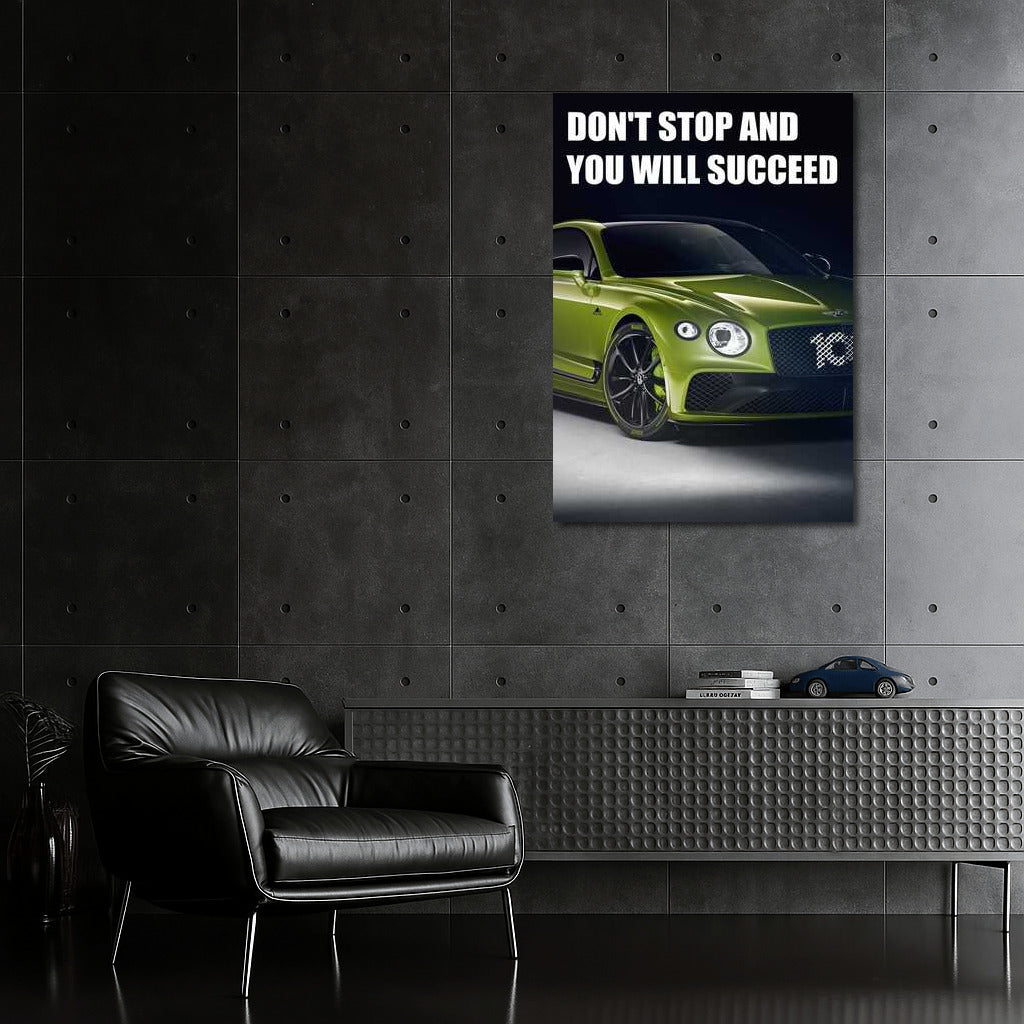 Don't Stop: The Path to Success - Motivational Poster