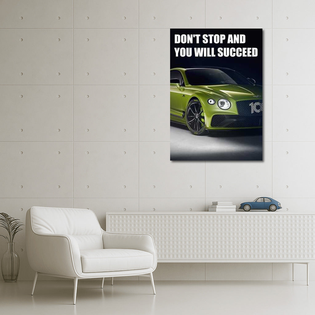 Don't Stop: The Path to Success - Motivational Poster