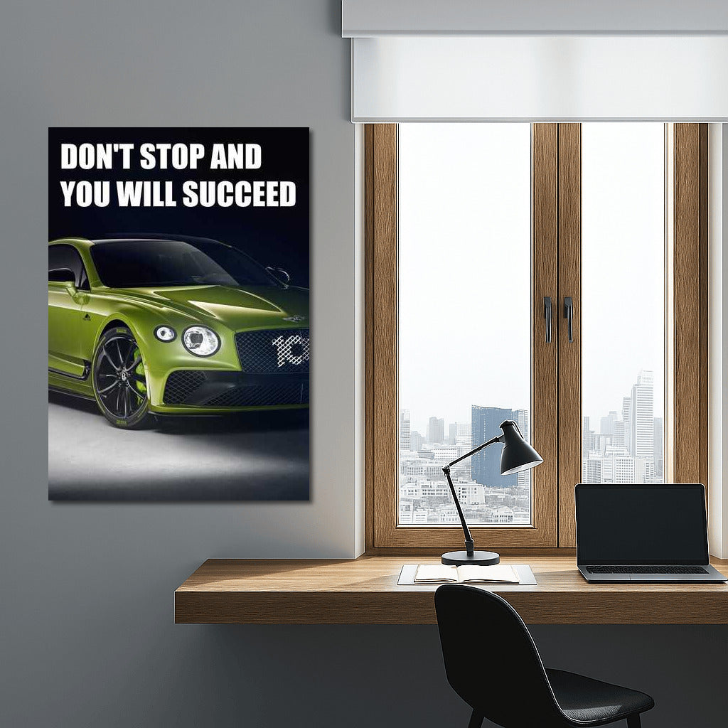 Don't Stop: The Path to Success - Motivational Poster