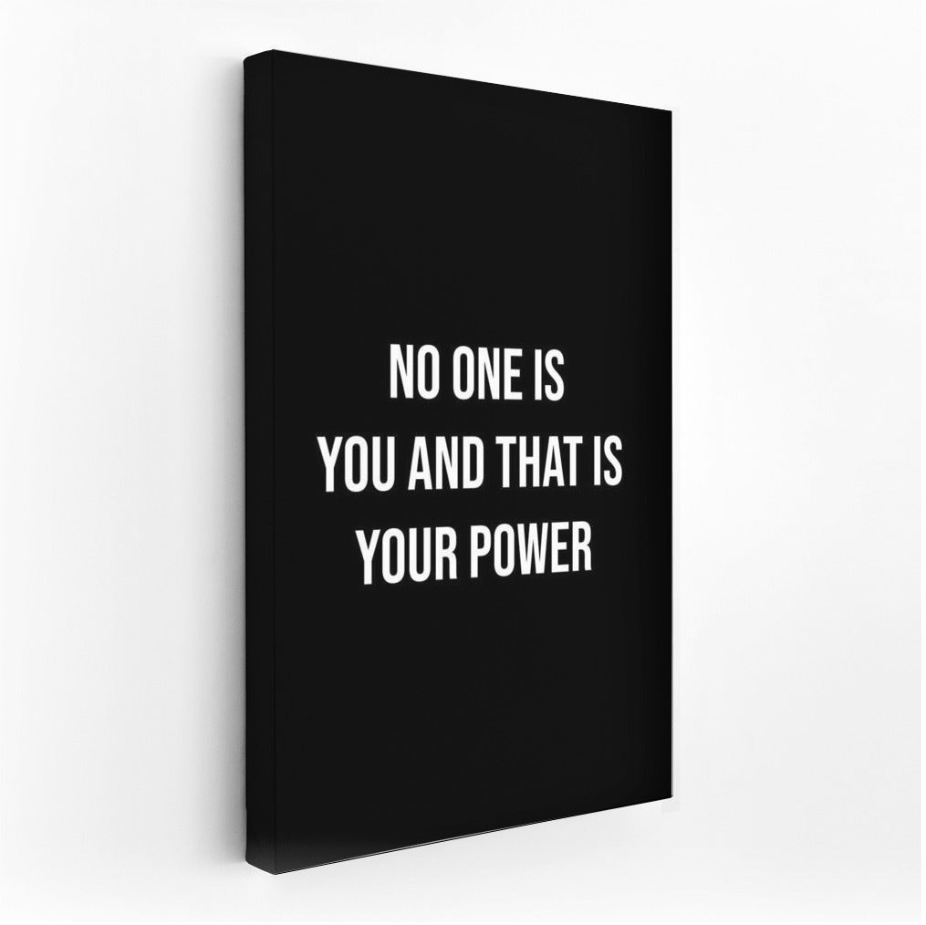 Uniqueness Is Your Power: Motivational Poster for Success