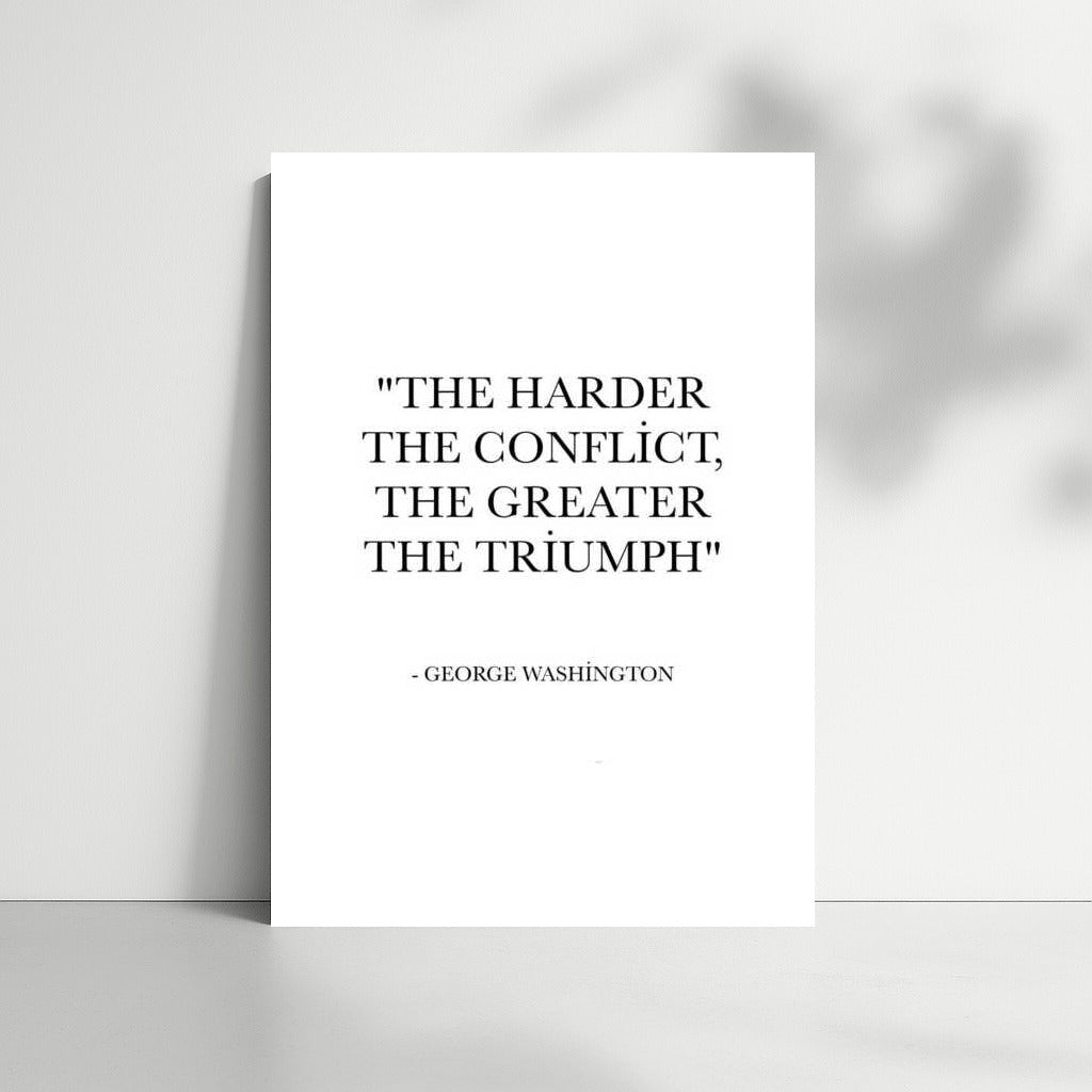 Triumph Through Adversity: George Washington Motivational Quote For Inspiration