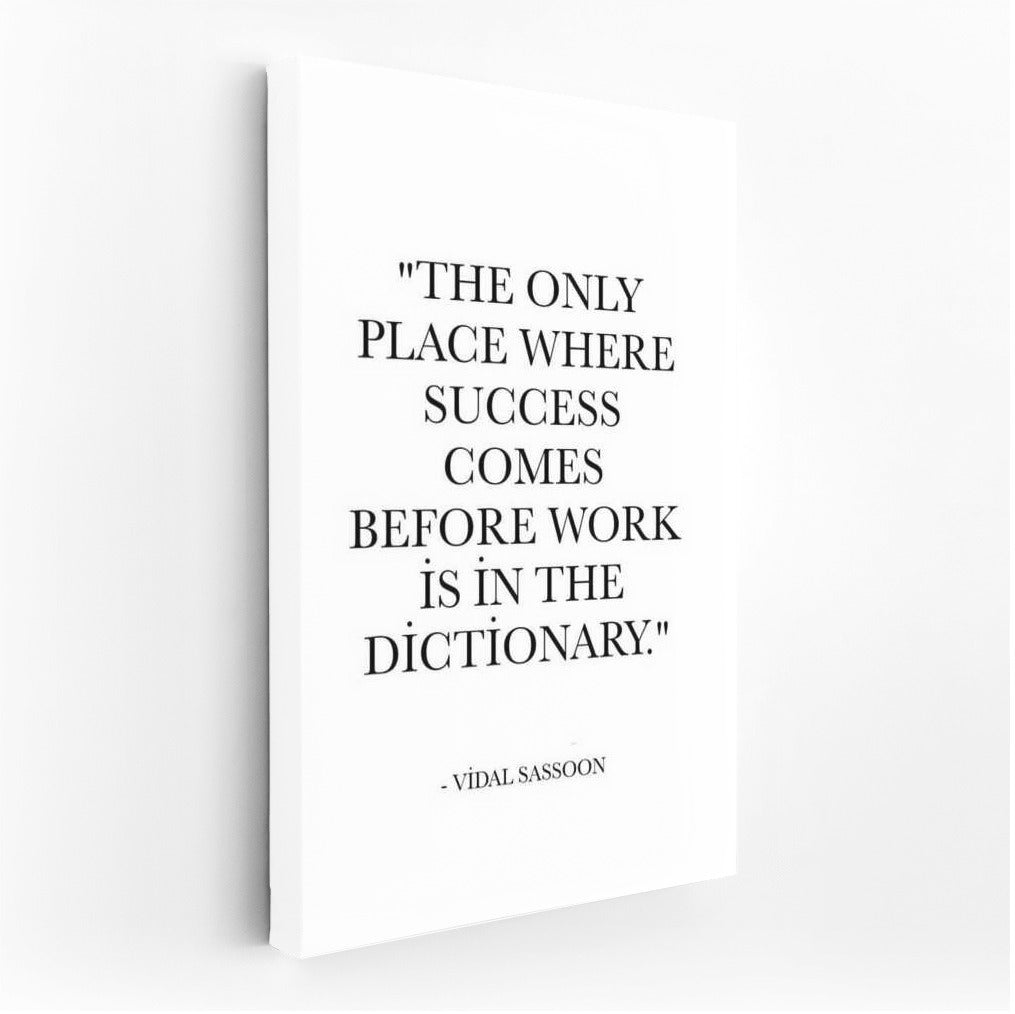 Motivation and Success: Vidal Sassoon Quote for Daily Inspiration