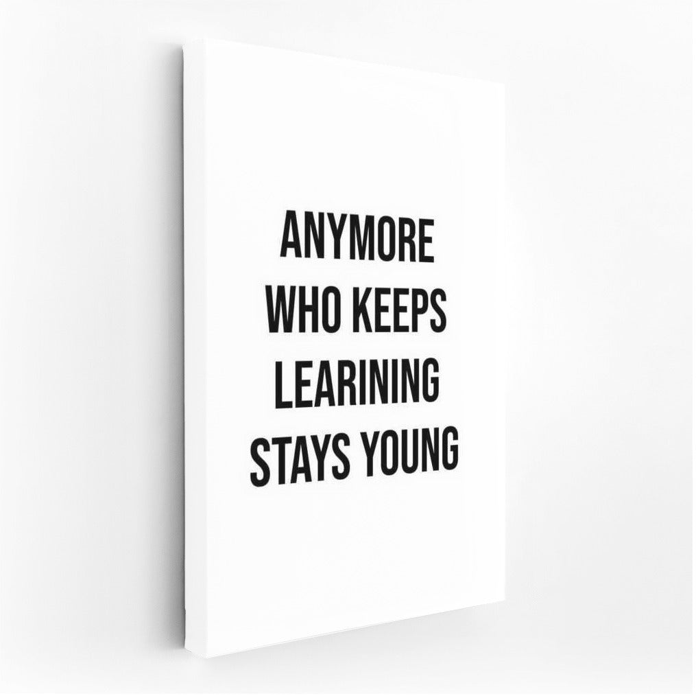 Eternal Youth: Motivational Text for Your Home