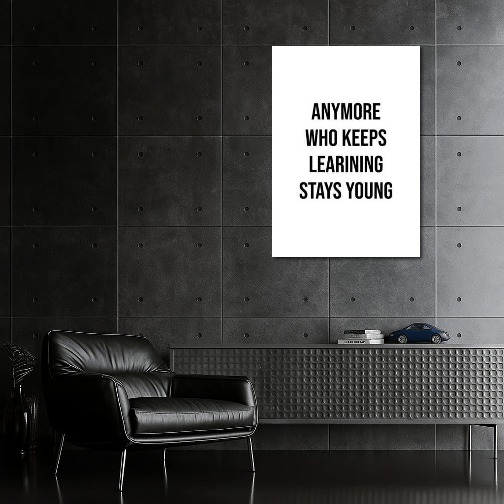 Eternal Youth: Motivational Text for Your Home