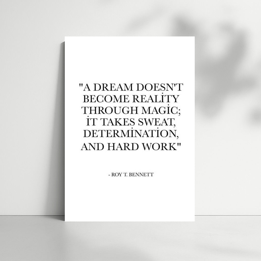 Motivational Quote: Living Your Dreams - Roy T. Bennett