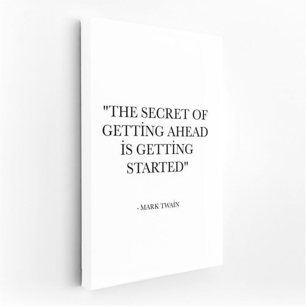 Motivation from Mark Twain: Start and Win