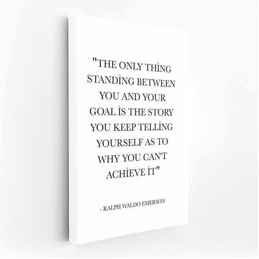 Motivation and Inspiration: Emerson Quote for Goal Achievement