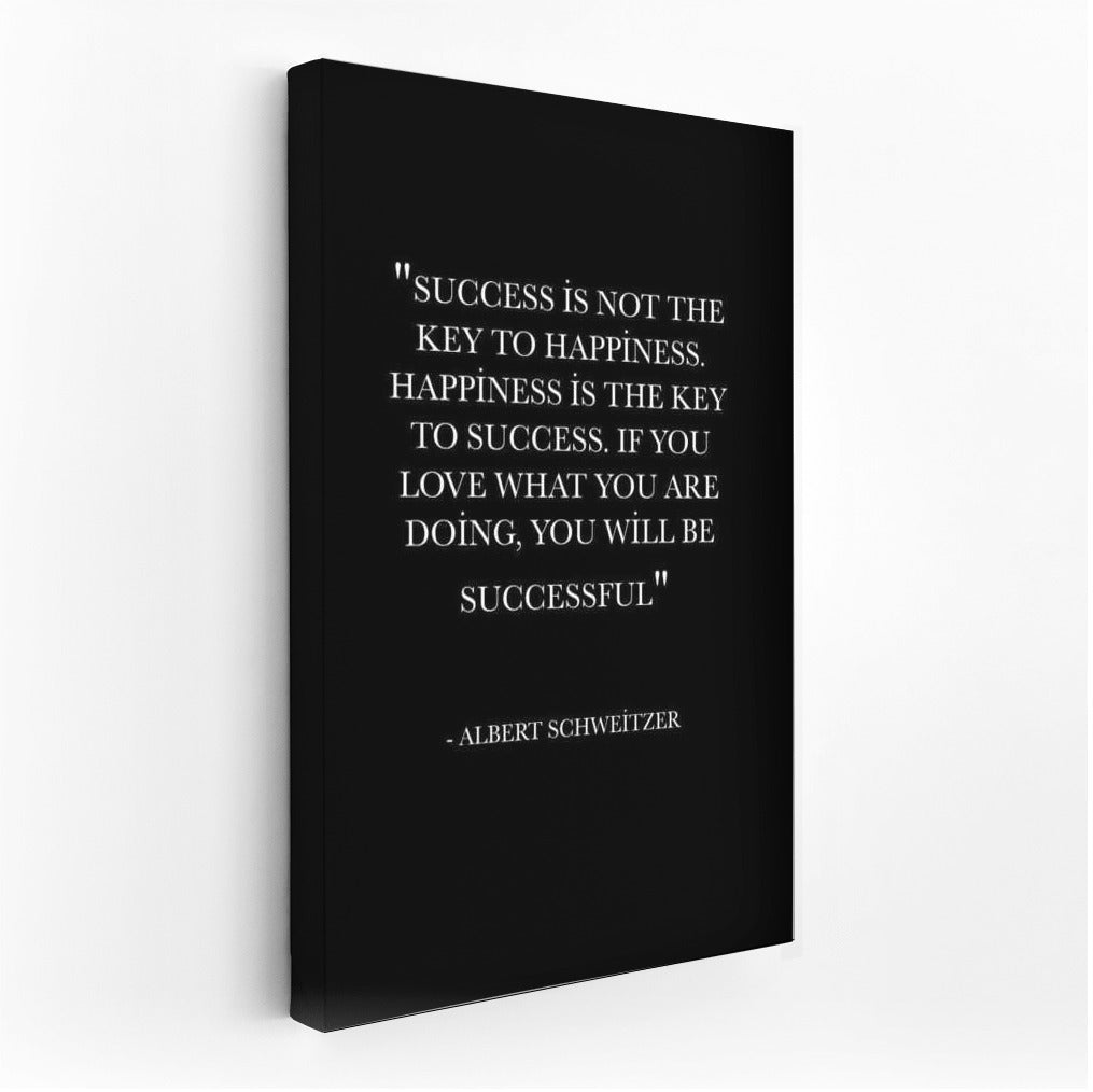 Key to Success: Motivational Quote by Albert Schweitzer