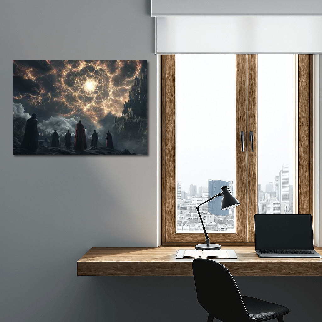 Shadows Under an Evil Sky: Dark Fantasy Castle