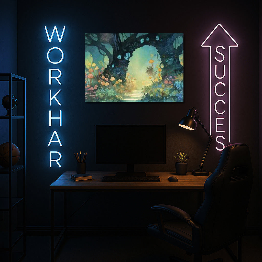 Dance of Light in the Fairytale Forest: Magic Mushrooms and Fantasy