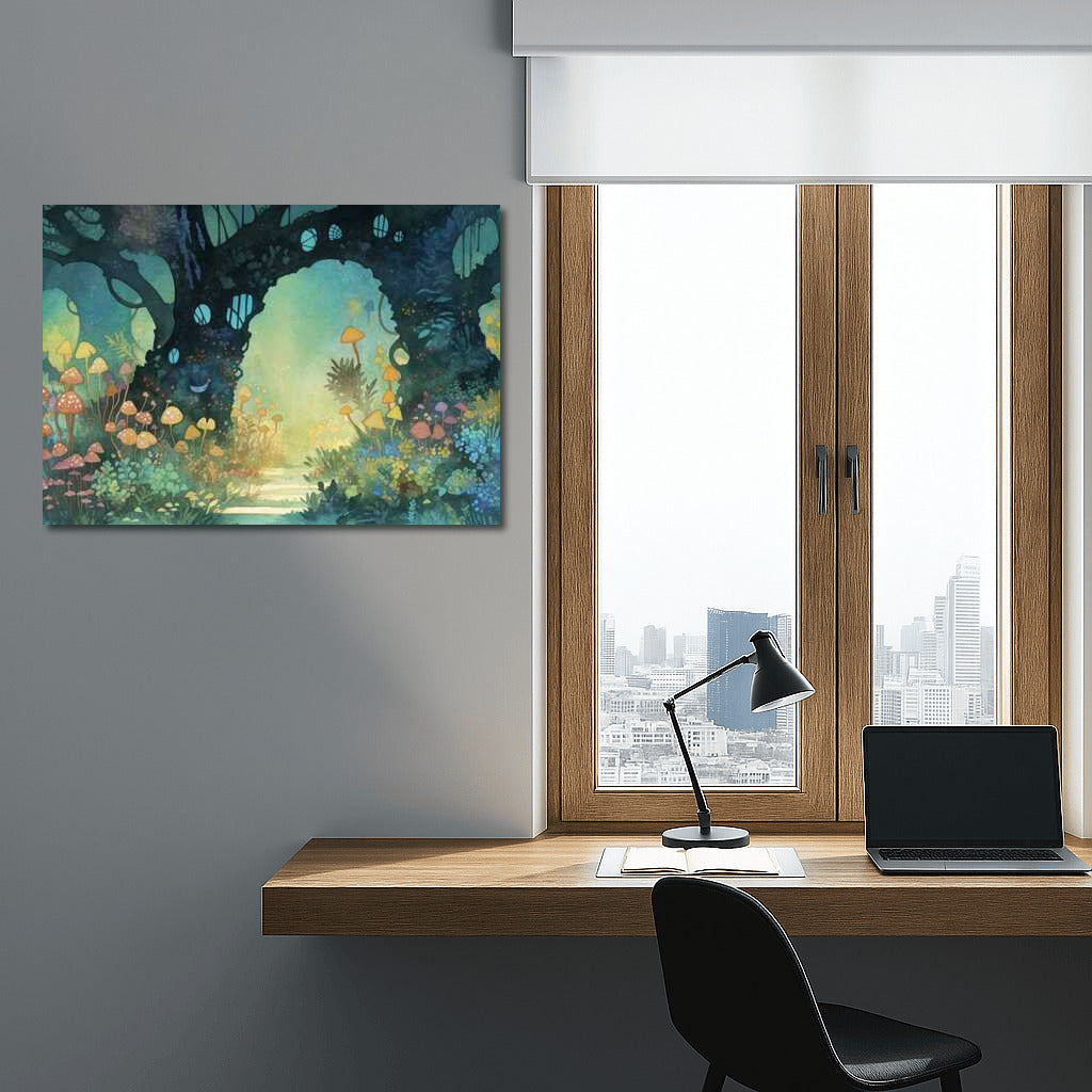 Dance of Light in the Fairytale Forest: Magic Mushrooms and Fantasy