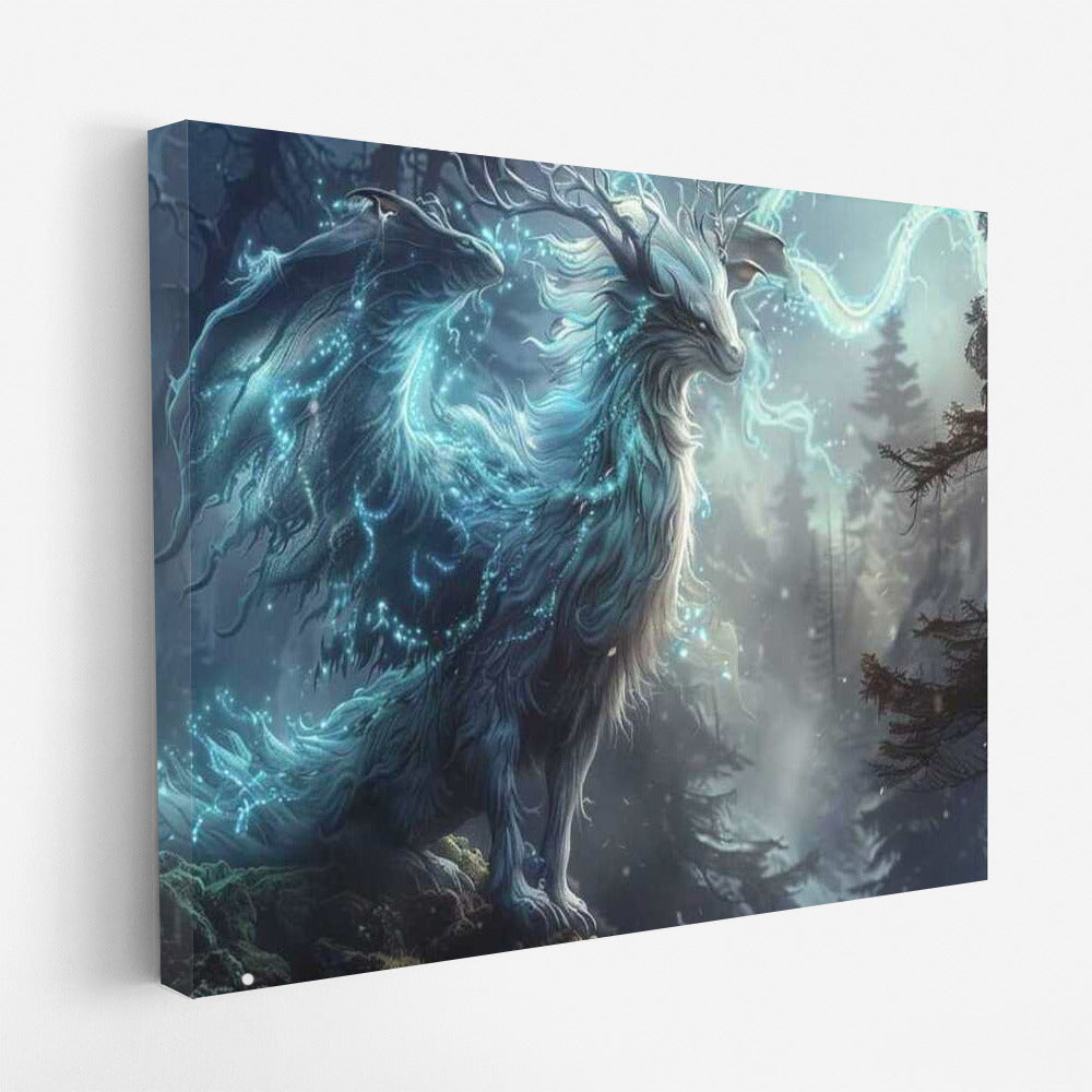 Winged Guardian: Fantasy Creature in the Fairytale Forest