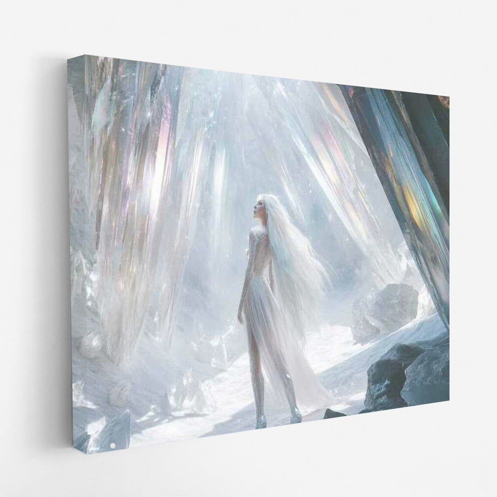 Crystal Fantasy: Mysterious Figure in the Glow