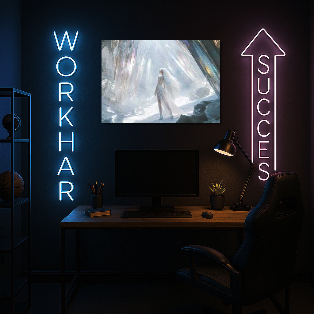 Crystal Fantasy: Mysterious Figure in the Glow