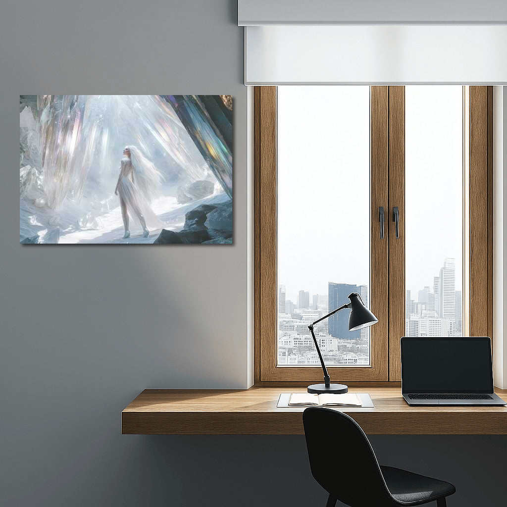 Crystal Fantasy: Mysterious Figure in the Glow