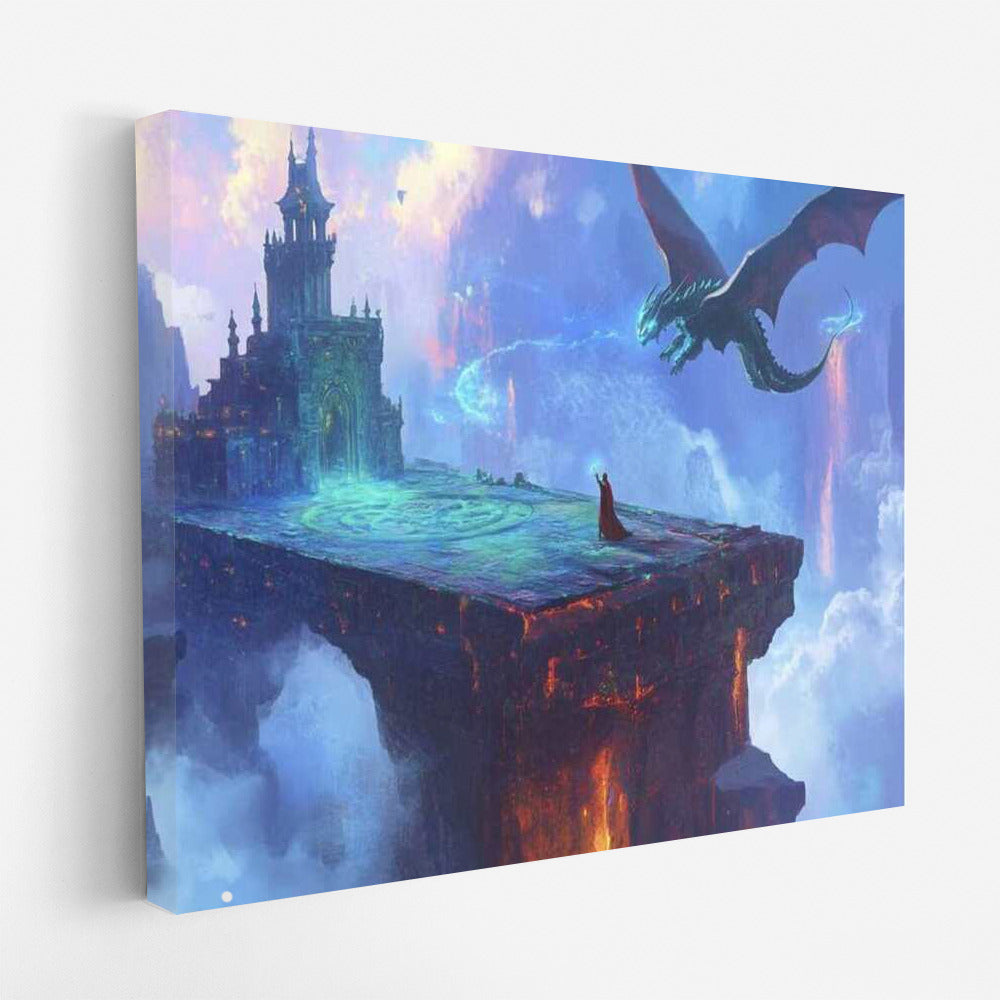 Dragon Over the Castle: Dive into Fantasy World 2