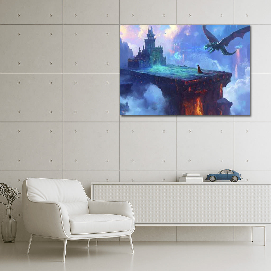 Dragon Over the Castle: Dive into Fantasy World 2