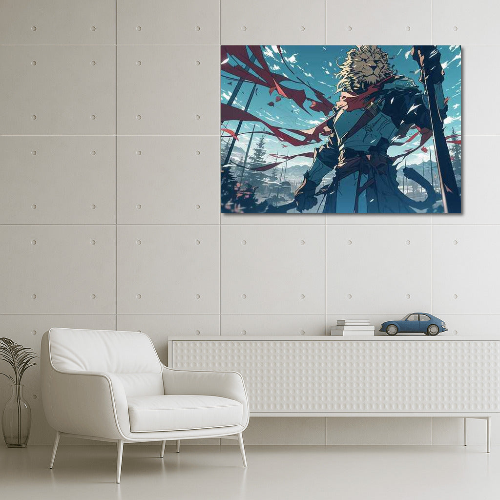 Fantasy Lion Warrior: Mythic Majesty