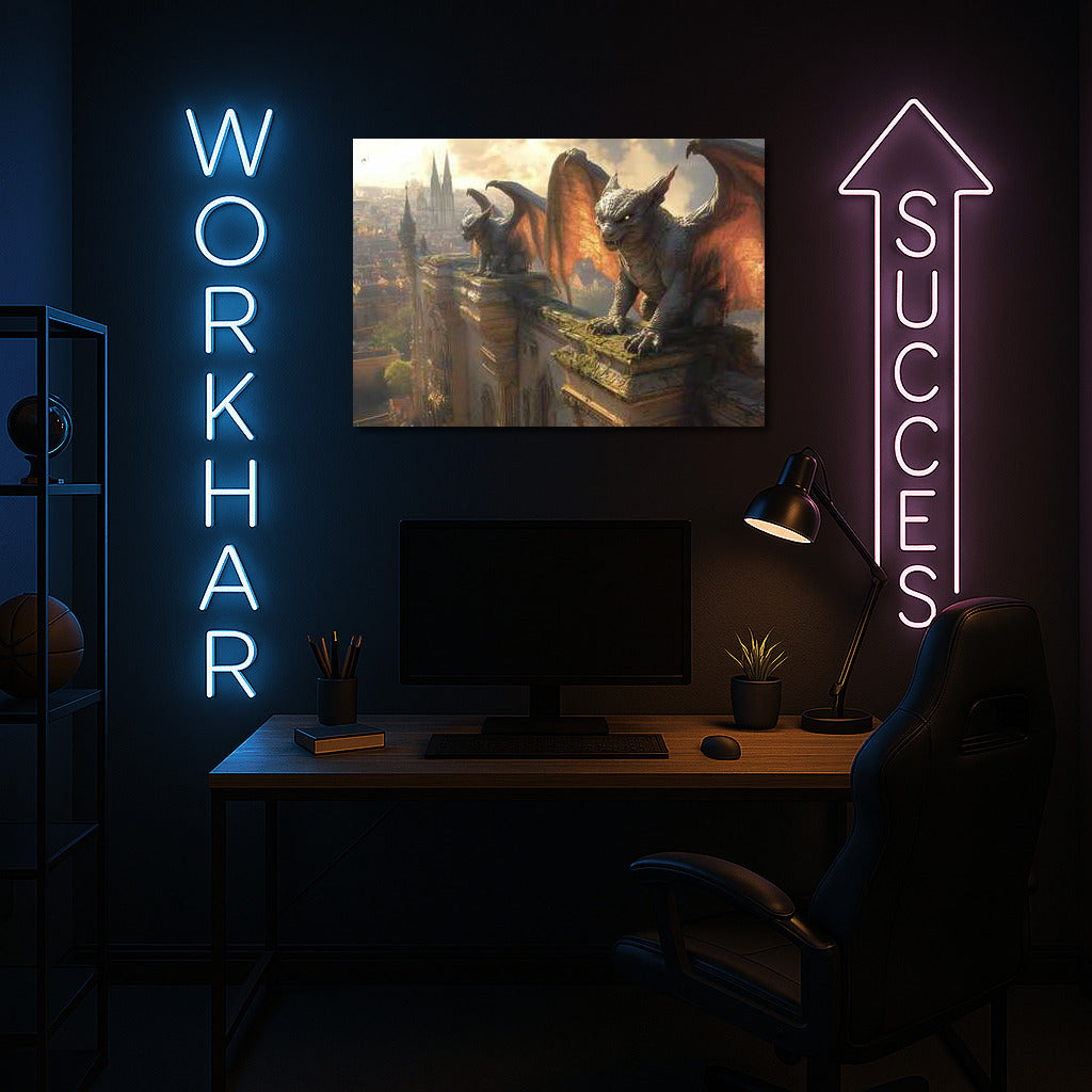 Gargoyle Guardians: Fantasy World of Ancient City