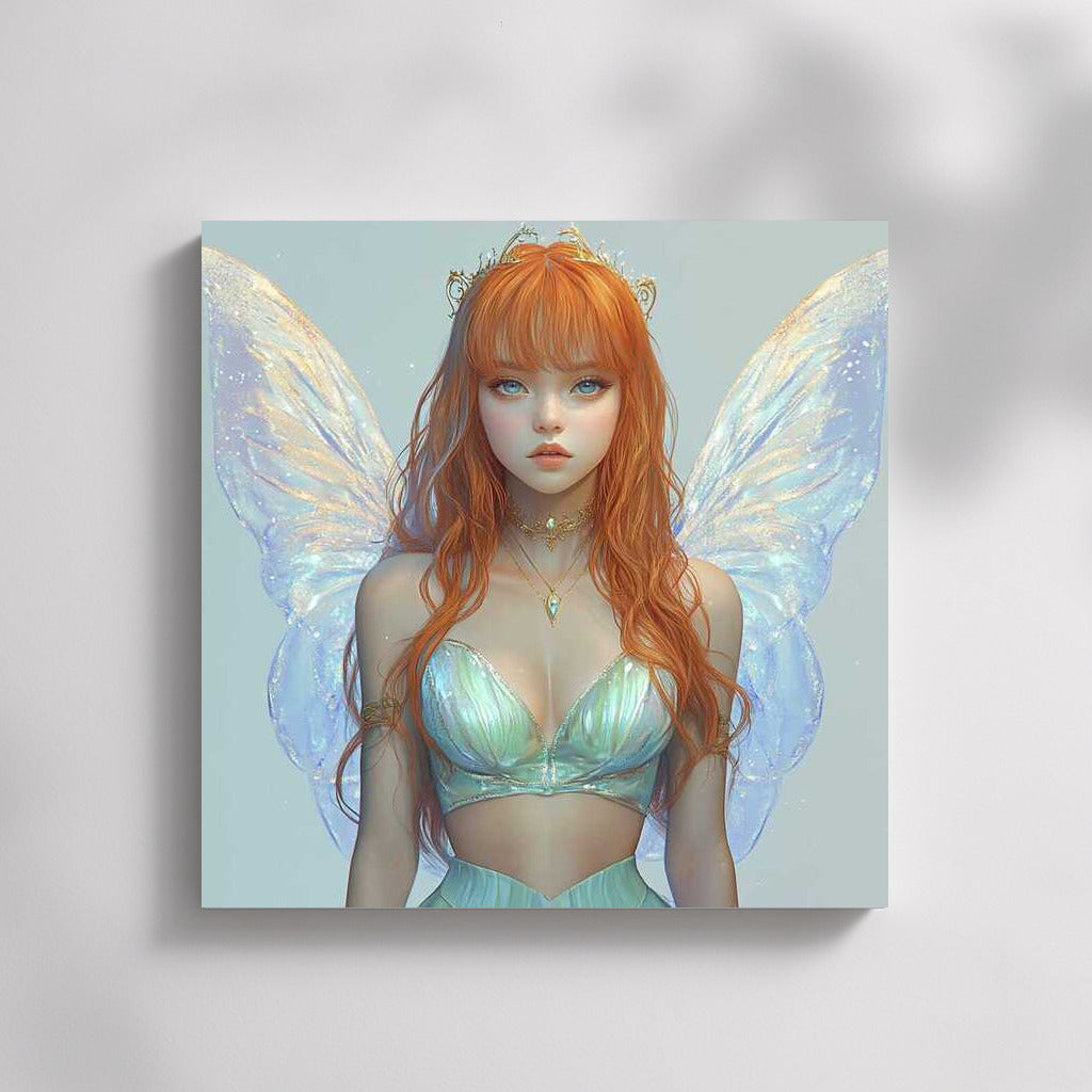 Firewing Fantasy: Mysterious Girl with Wings