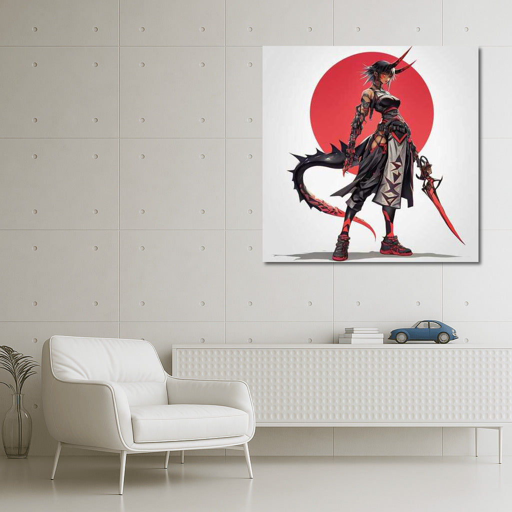 Fantasy Cyberpunk Demon 3: Vivid Visual Storm