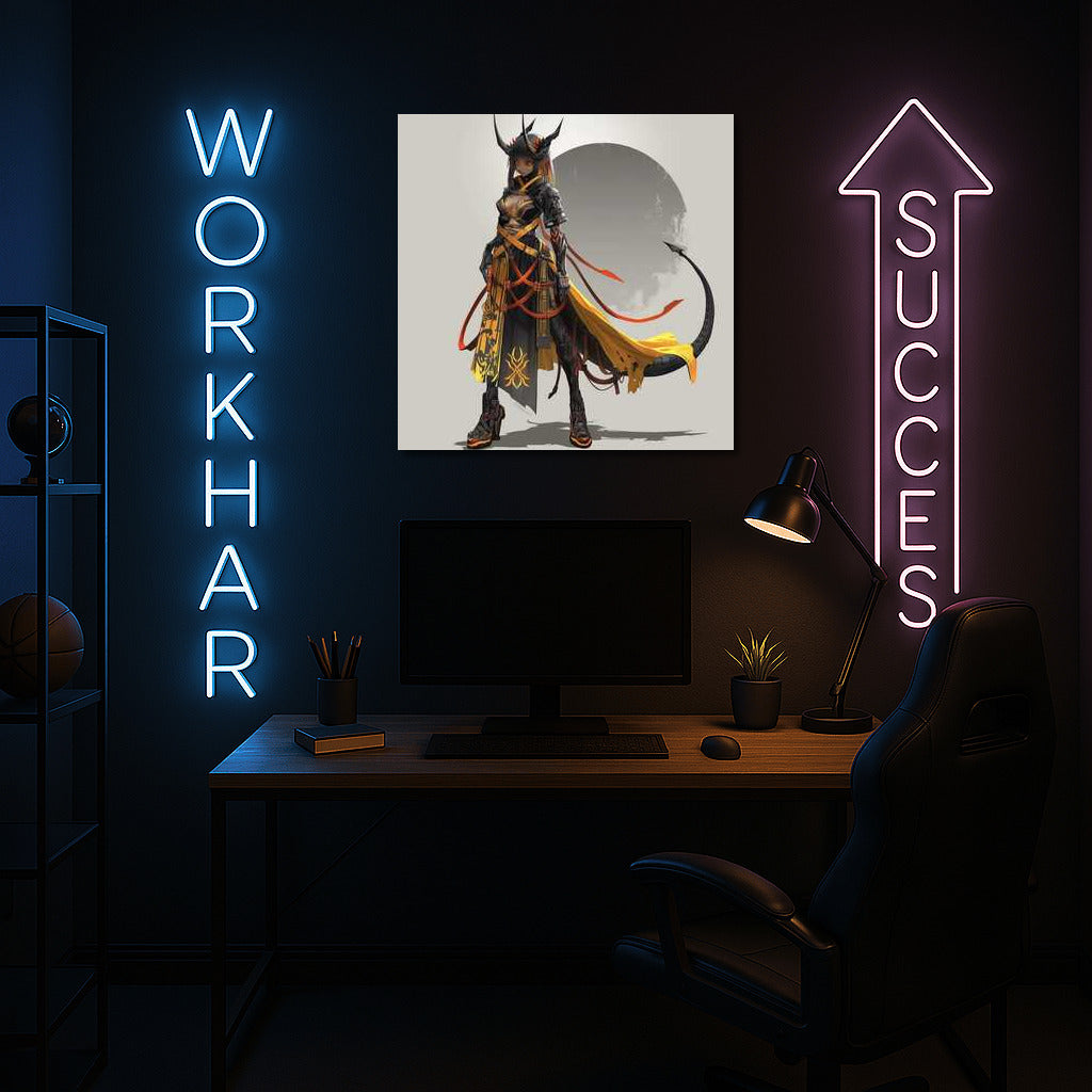 Cyberpunk Demon: Fantasy in Armor