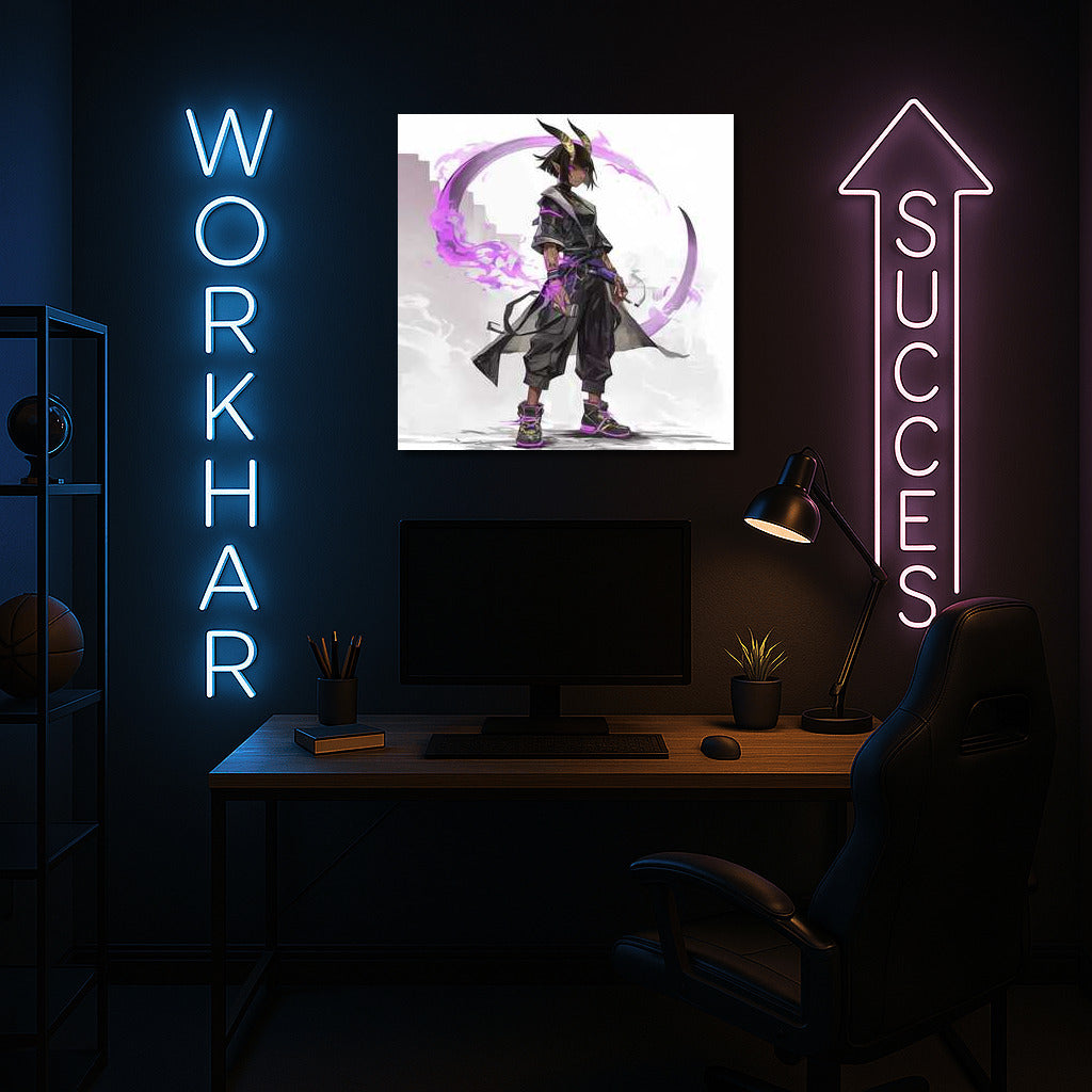 Purple Demon: Cyberpunk Fantasy